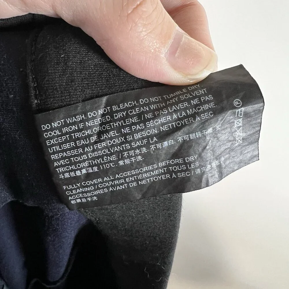 Theory Double Knit Jersey Slouchy Jogger Pants Split Hem Ankle Black Medium_11
